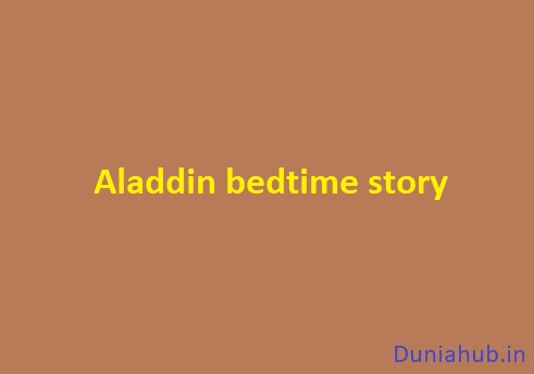 Aladdin bedtime story
